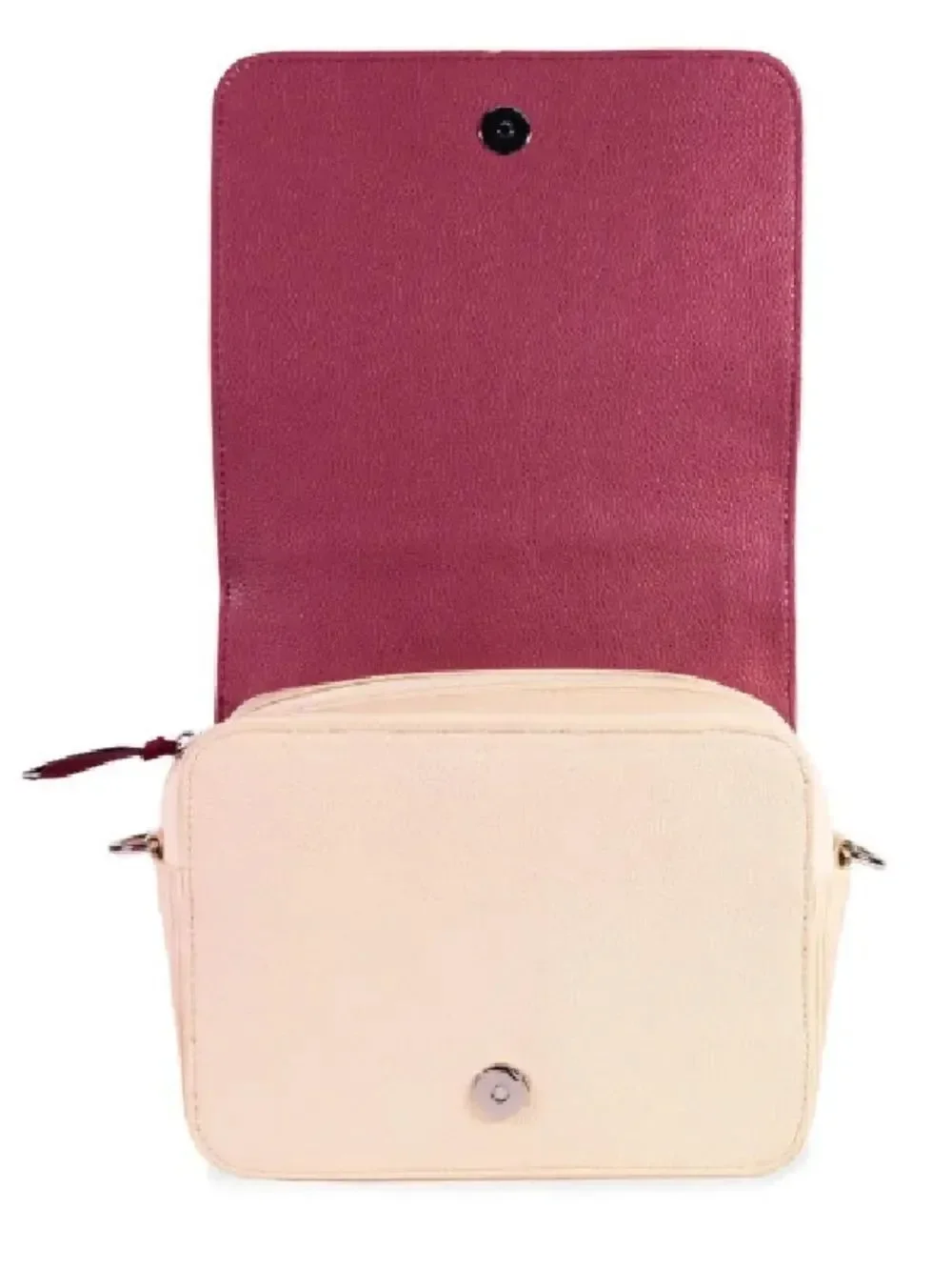 Steel Mill & Co. Ivory Burgundy Pride & Prejudice Book Club Crossbody Bag Purse